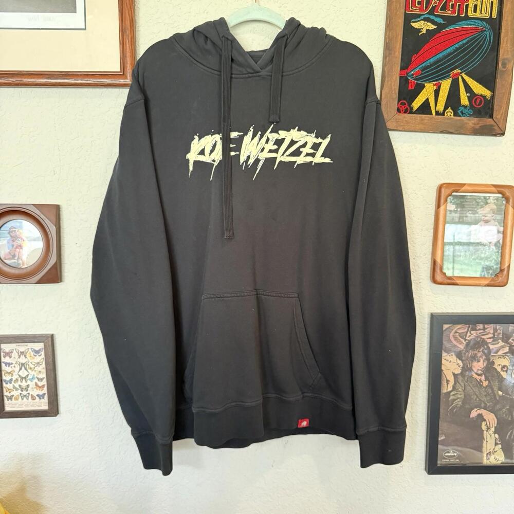 Sportiqe Apparel Co. Koe Wetzel Country Hiphop Black Tour Hoodie Mens‎ Size XL